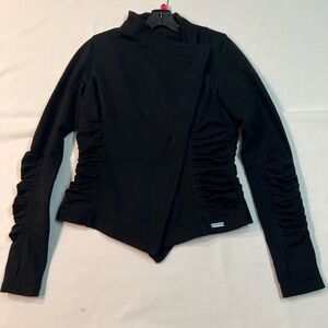 Lululemon Solace Jacket Asymmetrical Zip Black Size 8